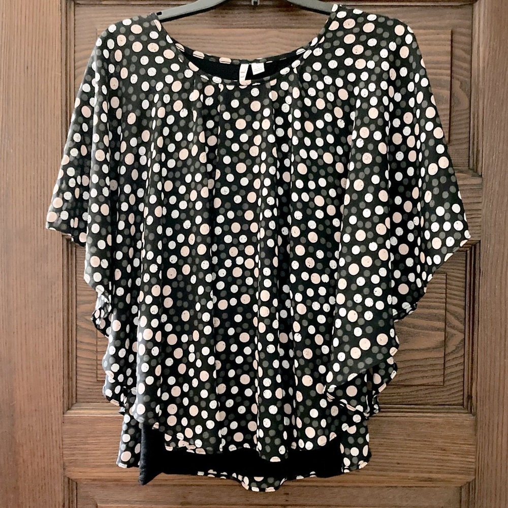 Elle Polka Dot Blouse, Size L